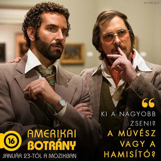 Christian Bale és Bradley Cooper Amerikai botrány - már a mozikban!