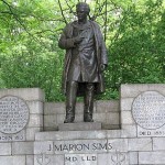 J. Marion Sims szobra New Yorkban, a Centrál Parkban