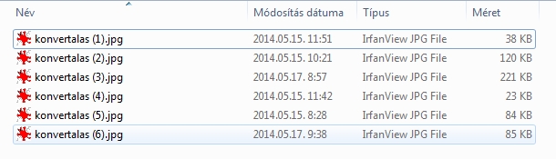 Fájlok konvertálás előtt