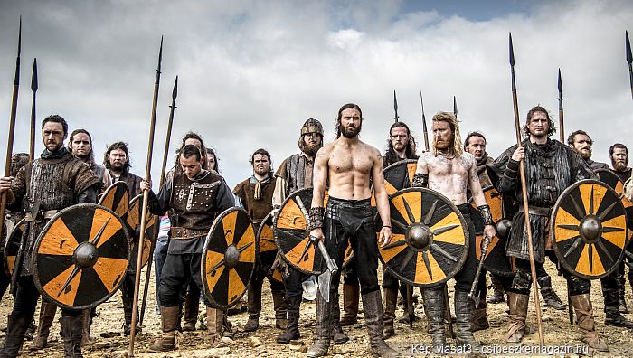 Vikingek jelenetfotó Rollo és harcosai
