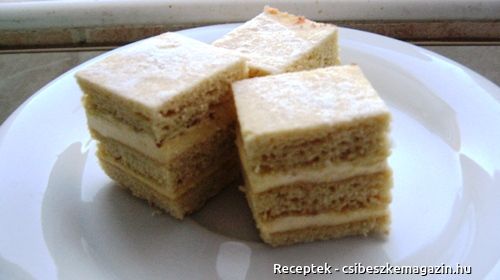 Hókocka sütemény a családi magazinban