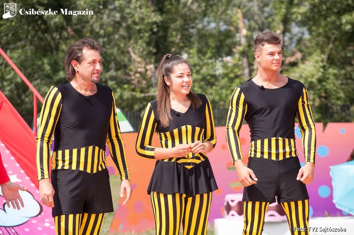Gáspár Evelyn, Kabai László és Pumped Gabó Csíkos bálnák az Ezek megőrültek! tv2 vetélkedőből